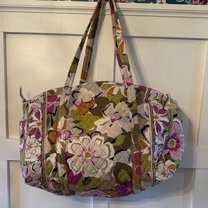 Floral Quilted Tote Bag - Multicolor